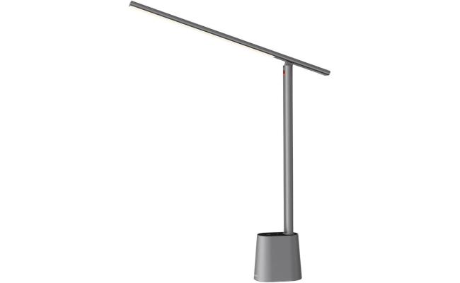 Baseus LED Desk Lamp Auto-Dimming Table Lamp Eye-Caring Smart Lamp Touch Control 47" Wide Illumination 250 Lumens 5W 3 Color Modes for Home Office, Living Room, Bedroom, Painting - Dark Grey